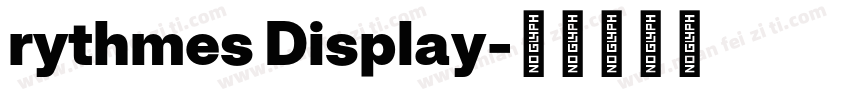 rythmes Display字体转换